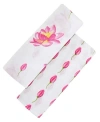 Malabar Baby Unisex Swaddle Gift Set - Baby, Little Kid, Big Kid In Magical Lotus + Flower Bud