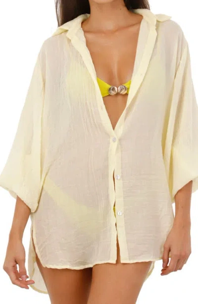 Malai Akumal Cover-up Shirt In Gray