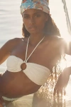 Malai Cast Bandeau Bikini Top In White