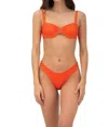 Malai Coral Bikini Top In Tangerine Breeze In Purple