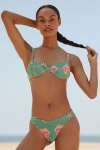 Malai Coral Zebra Rush Jade Balconette Bikini Top