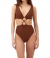 Malai Danza One Piece In Earth Brown In Brown