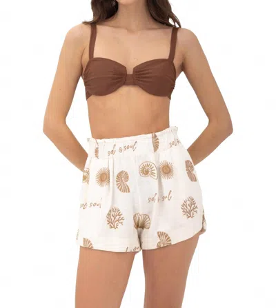 MALAI EMBROIDERED VENTO SHORT IN SOUL SHELL