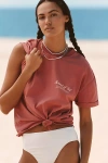 Malai Faded Rose Oversize T-shirt Top In Pink