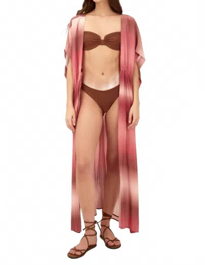 Malai Illusion Serena Kimono In Tie Dye In Multi