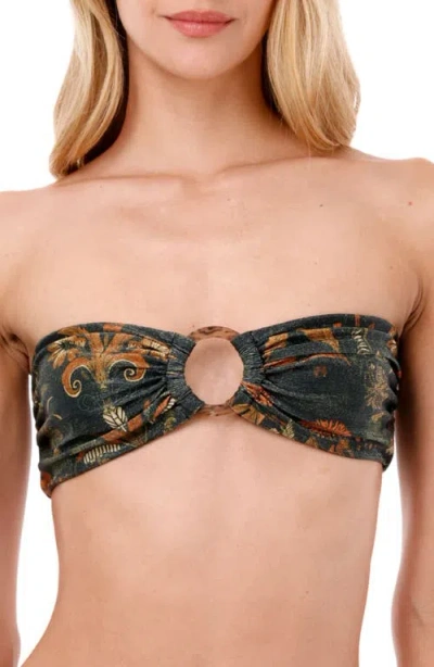 Malai Jade Oasis Cast Bandeau Bikini Top In Multi