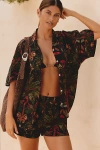 Malai Jade Oasis Twyla Buttondown Shirt In Black