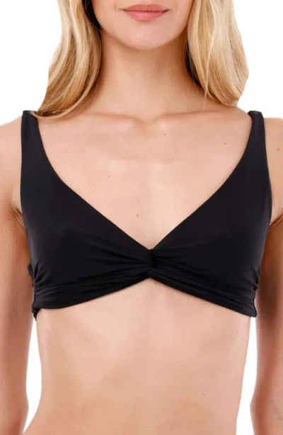 Malai Knotted Bikini Top In Black