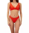 Malai Knotty Bikini Top In Tangerine Breeze In Orange