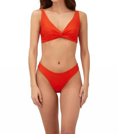 Malai Knotty Bikini Top In Tangerine Breeze In Orange