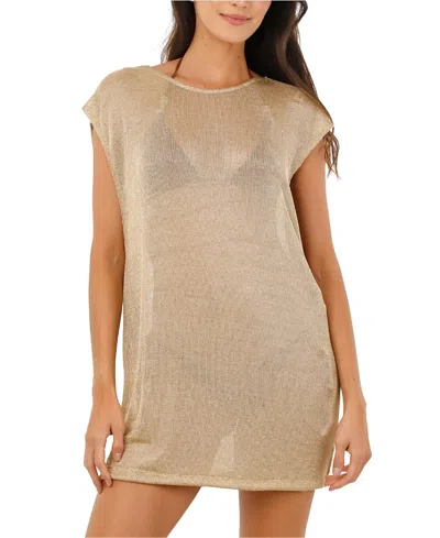 Malai Lumiere Dress In Gold