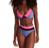 Malai Midi Bikini Top In Blue In Multi