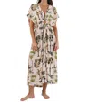 Malai Mirage Dress In Green Wood In White