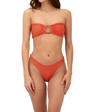 Malai Neo Paramount Bikini Bottom In Brisa Tangerine In Orange