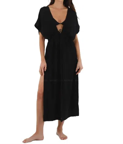 Malai Serena Kimono Coverup In Black