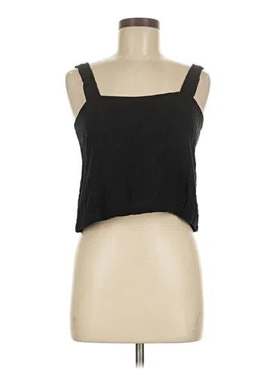 Malai Sleeveless Top Black Square Neckline Tops