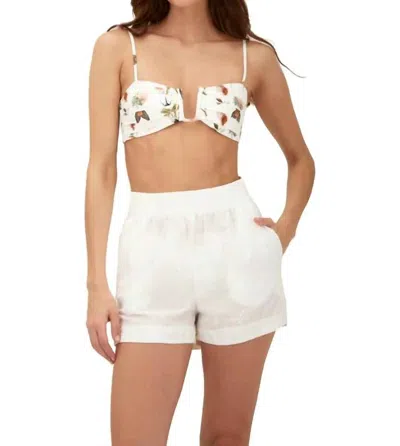 Malai Soul Gems Breeze Short In White In Multi