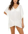 Malai Textured Amara Kaftan In White