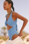 Malai Twix Cutout One-piece Swimsuit In Blue