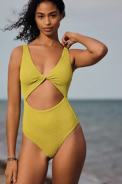 Malai Twix Cutout One-piece Swimsuit In Green