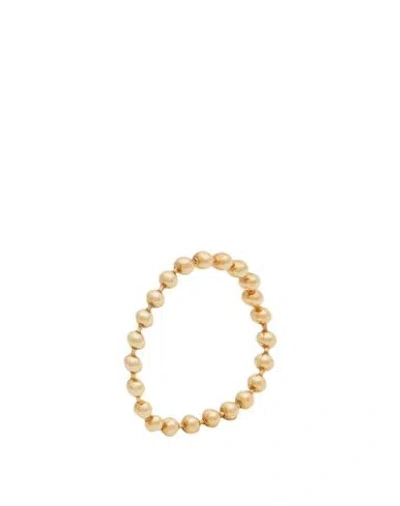 Malaika Raiss Woman Ring Gold Size 7.75 Brass