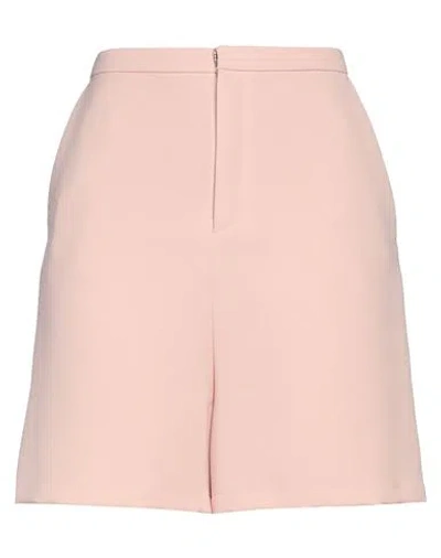 Malaika Raiss Woman Shorts & Bermuda Shorts Blush Size M Polyester In Pink