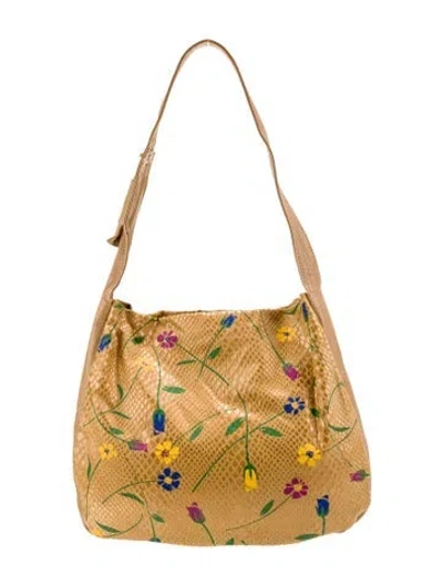 Pre-owned Malandrino Leather Shoulder Bag In Neutral