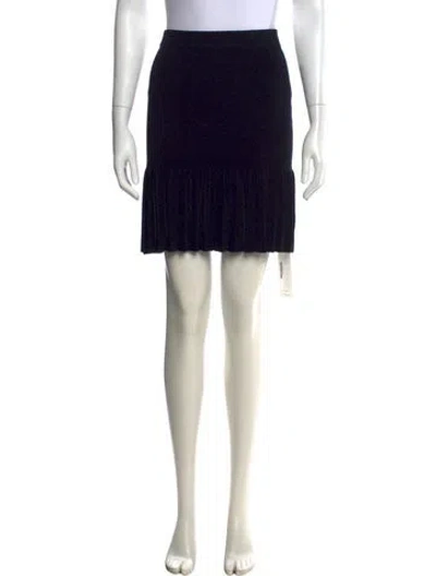 Pre-owned Malandrino Mini Skirt In Black