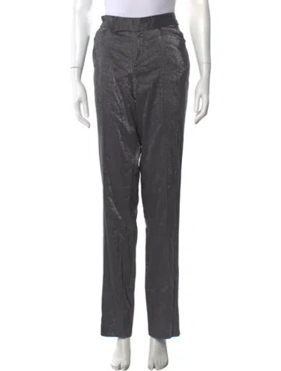 Pre-owned Malandrino Straight Leg Pants In Gray
