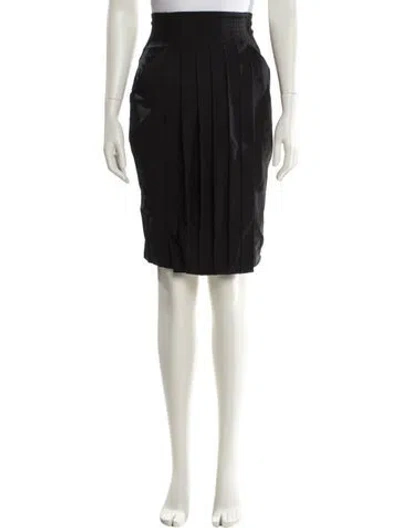Pre-owned Malandrino Wool Knee-length Skirt In Black