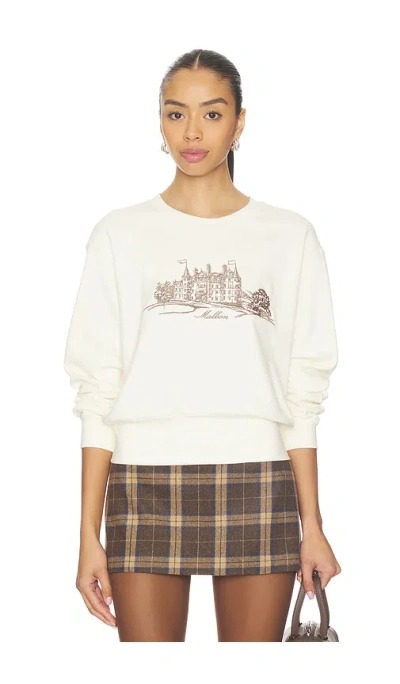 Malbon Abbey Sweatshirt In Ivory