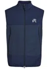 Malbon Albatross Logo-embroidered Jersey Vest In Blue