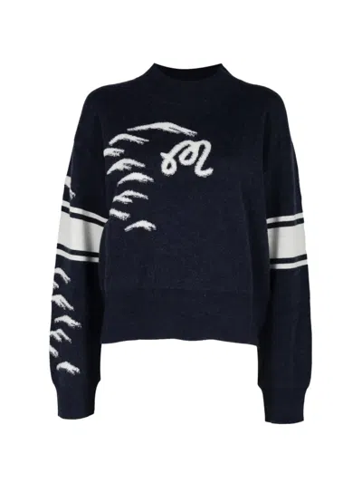Malbon Alps Sweater In Blue
