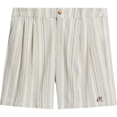 Malbon Arena Stripe Shorts In Multi