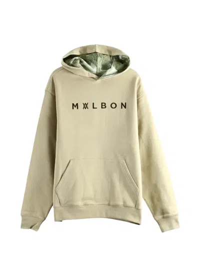 Malbon Arsham Shards Logo-print Hoodie In Neutral