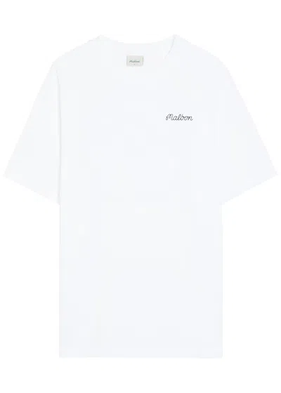 Malbon Baldwin Printed Cotton T-shirt In White