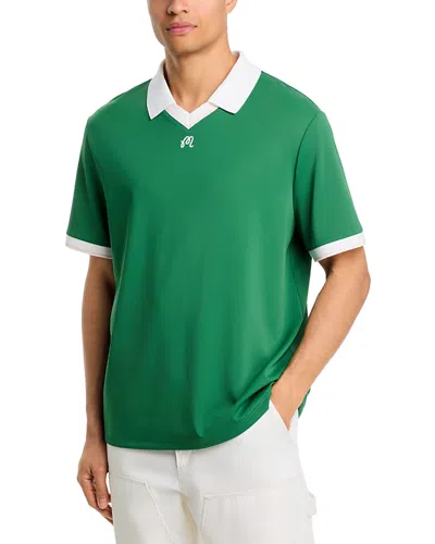Malbon Barrio Garden Green Polo Shirt