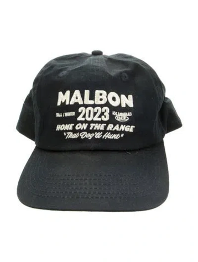 Pre-owned Malbon Baseball Cap In Blue/white