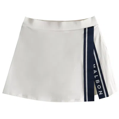 Pre-owned Malbon Baseline Skirt 'white' | Women's Size M