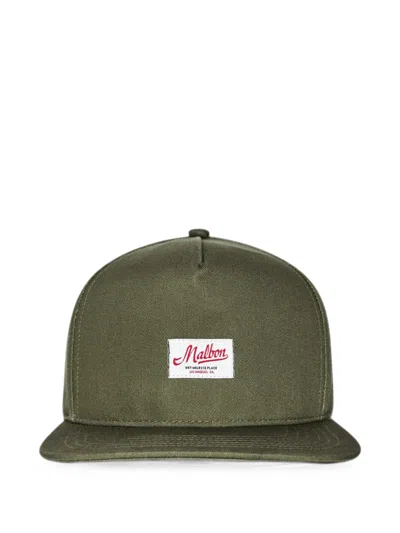 Malbon Benchmark Snapback Cap In Green