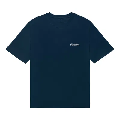 Pre-owned Malbon Bermuda Baldwin Tee 'navy' | Blue | Men's Size S
