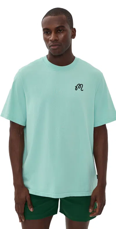 Malbon Bermuda Cigar Tee Surf Spray In Green