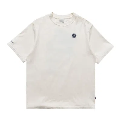 Pre-owned Malbon Bettinardi Gangster Bermuda Tee 'egret' | Cream | Men's Size S In White