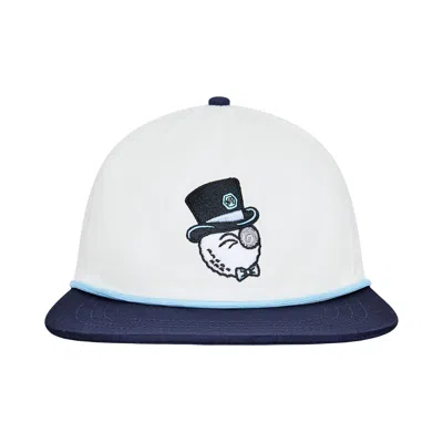 Pre-owned Malbon Bettinardi Gangster Buckets Snapback 'white' | Men's Size Onesize