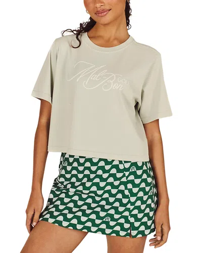 Malbon Blanca Crewneck Tee In Neutral