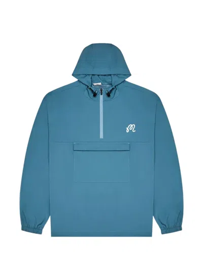 Malbon Bridge Logo-print Hoodie In Blue