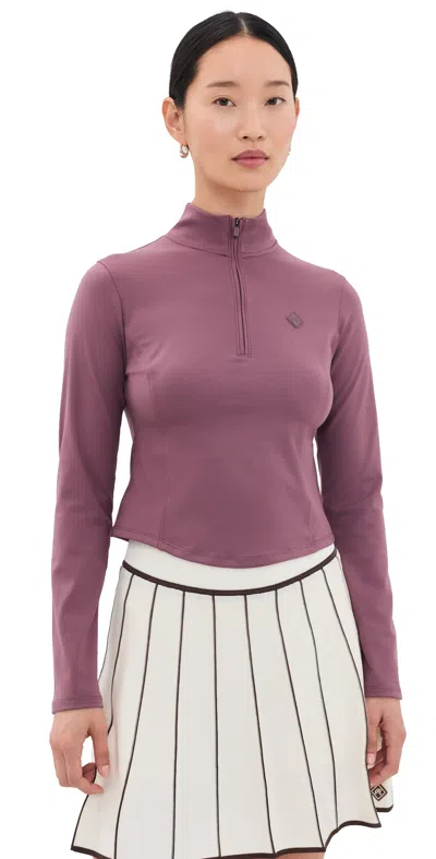 Malbon Camila Mid Layer Top Plum Wine