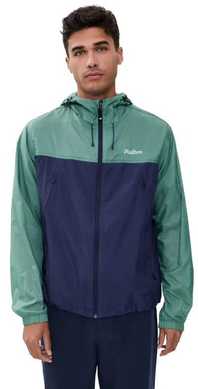 Malbon Caribe Jacket Marine Green/midnight In Black