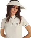 Malbon Claire Visor In White