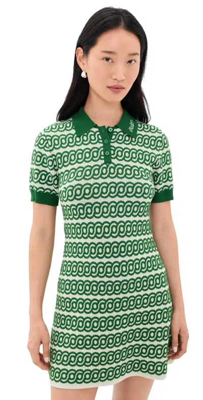 Malbon Clara Dress Garden Green/green Tint